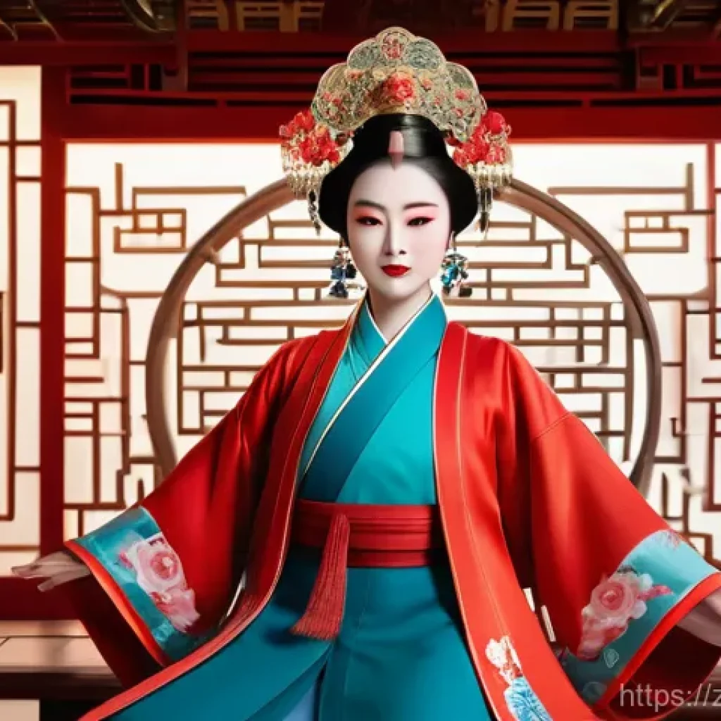 문화예술사와 전통문화 보존 활동 - **Digital Storytelling of Ancient Arts:**
    A vibrant, dynamic illustration of a Gen Z Chinese fem...