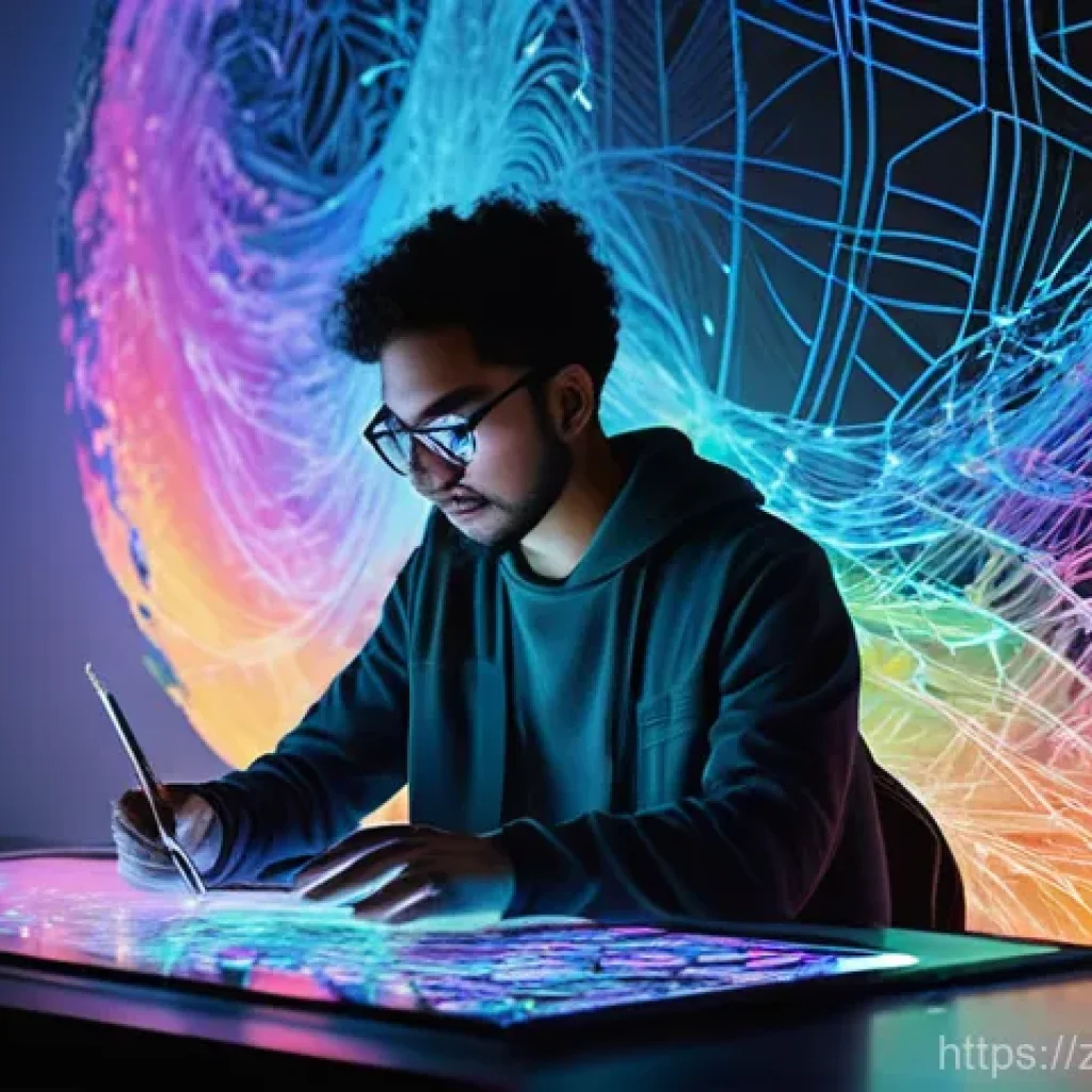 문화예술사 자격증 취득 후 네트워킹 - **Prompt 1: Global Digital Art Collaboration**
    "A diverse group of artists, encompassing various...