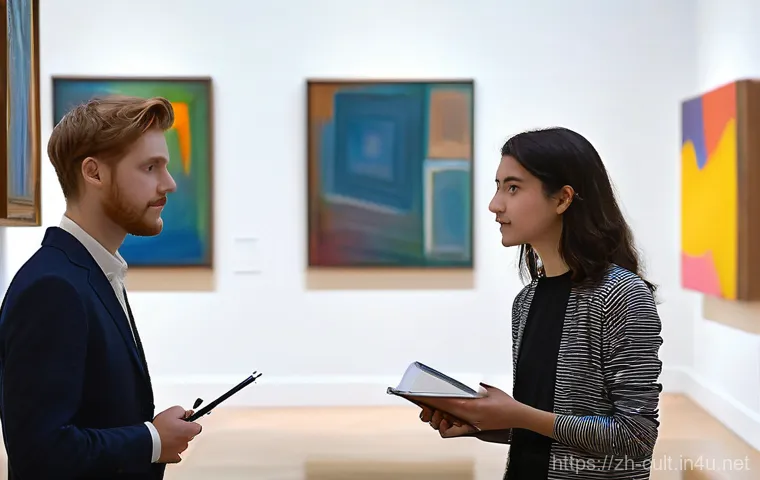 문화예술사 자격증 취득 후 네트워킹 - **Prompt 1: Global Digital Art Collaboration**
    "A diverse group of artists, encompassing various...