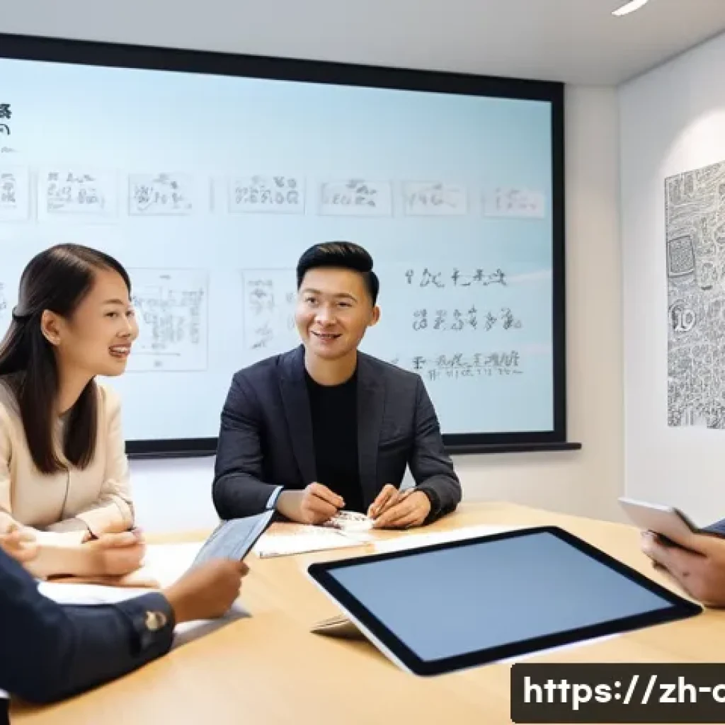 문화예술사 업무에서의 리더십 - A diverse cultural arts leadership team engaged in a dynamic brainstorming session in a modern confe...