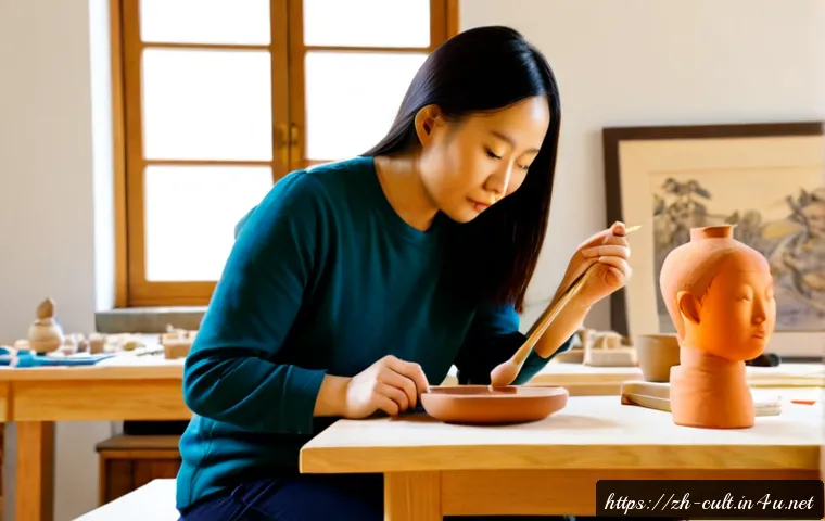 문화예술사와 예술 심리치료의 접목 사례 - Photorealistic art therapy session in a sunlit museum education studio, compassionate therapist guid...
